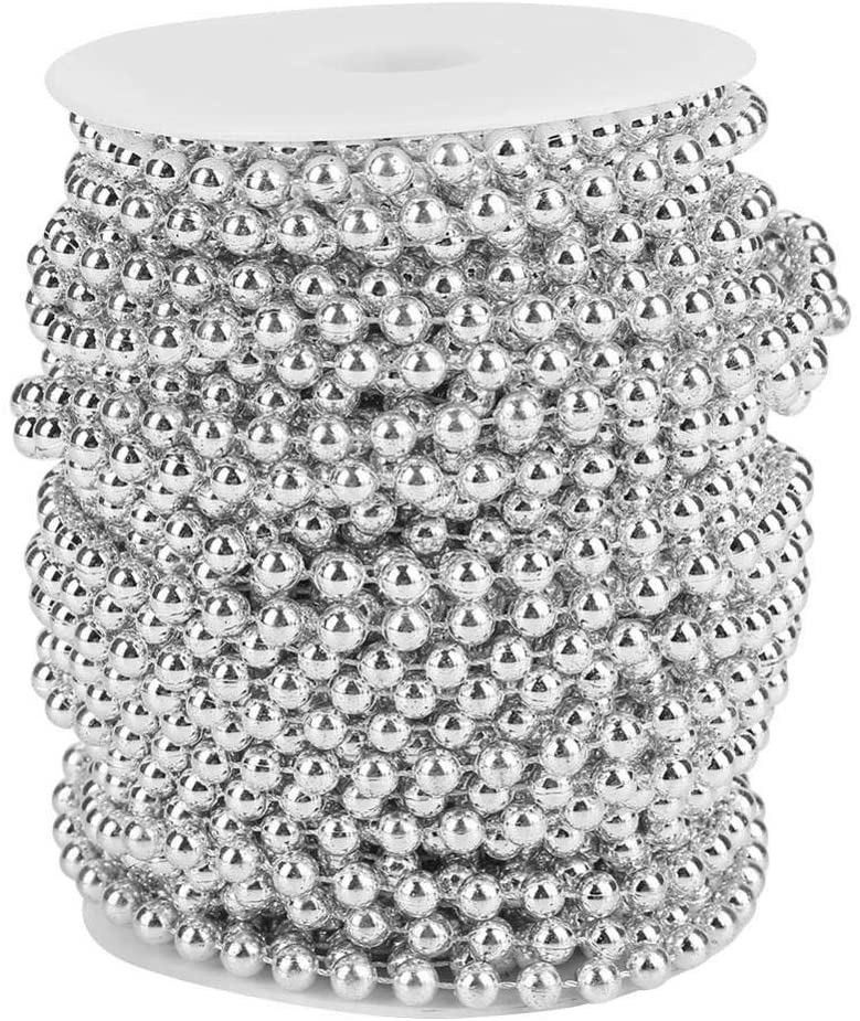 Cadena de perlas para decoración (disponibles en dorado y plateado)