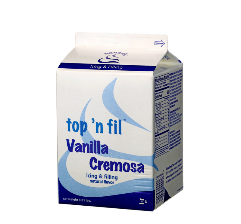 Top 'n Fil Vanilla Cremosa (Chantilly vegetal) Hanan's®