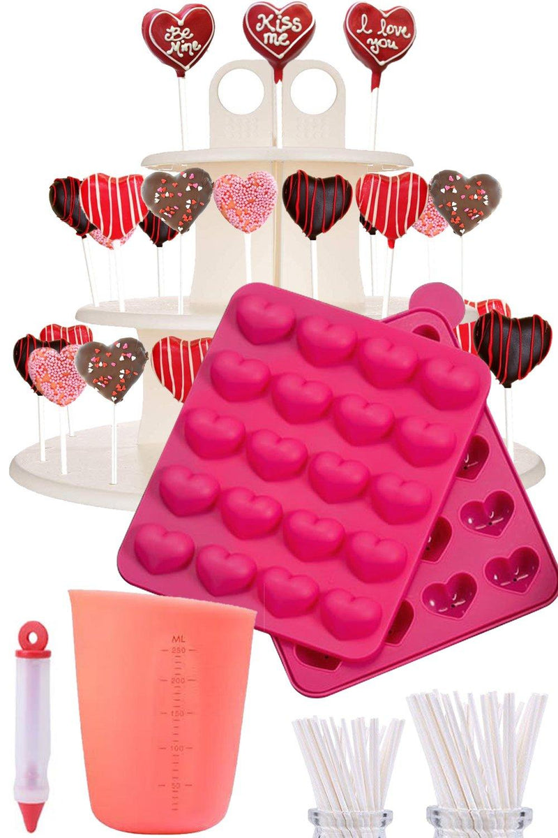 Kit Cakepop de Corazón de silicón